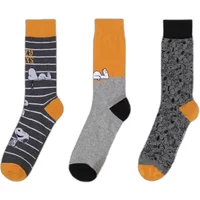 Football Socks Peanuts Snoopy (x3)