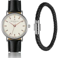 Watch and leather strap Philipp Blanc Basel
