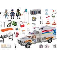 Rettungsfahrzeug Krankenwagen Playmobil US