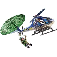 Jeux de construction hélico police avec parachutiste Playmobil