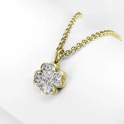 Clover Pendant For Necklace With Stones For Women Ponytail & Co
