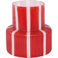 Vase Present Time Rayado Retro Wide