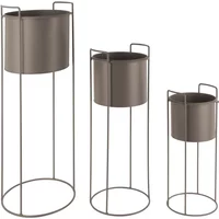 Ronde metalen plantenbak Present Time Essence