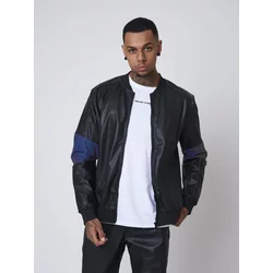 Faux Leather Jacket With Reflective Insert Project X Paris