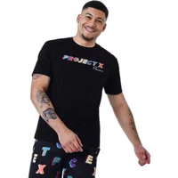 Oversized logo t-shirt with multicolored embroidery Project X Paris