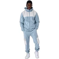 Sweatshirt hooded zip-up bimaterial Project X Paris Nid D'Abeille