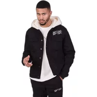 Denim jacket with shearling hood Project X Paris