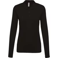 Women's long-sleeve polo Kariban Piqué