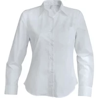 Women's long sleeve shirt Kariban blanc