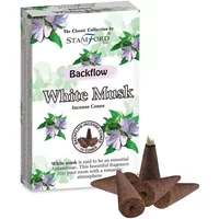 Backflow Incense Cones - white musk 37432 Puckator Stamford