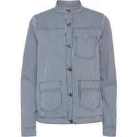 Striped long sleeve denim jacket for women Pulz Jeans Nolly