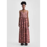 Lange Viskose Kleid Damen QS
