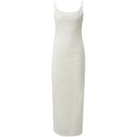 Lange Spitzenkleid mit kurzem Unterrock für Frauen QS