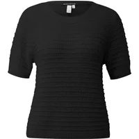 Structured Pattern Short Sleeve Knit Jumper Women QS Regular Fit