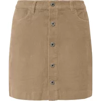 Minirock mit Knopfleiste aus samtigem Cord Damen QS