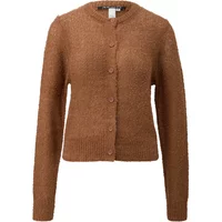 Leicht transparenter Boucle-Cardigan für Damen QS