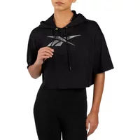 Women's short hooded sweatshirt Reebok Lab image 2