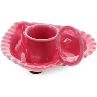 Heart-shaped enamel candle holder Rex London
