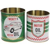 Storage box Rex London Motor Oil (x2)