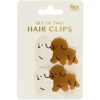 Girl's hair clip Rex London Puppies (x2)