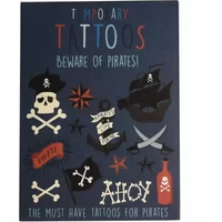 Tatouage enfant Rex London temporaires Beware Of Pirates (x2)
