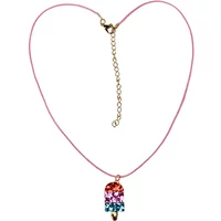 Glitter stick necklace for kids Rex London