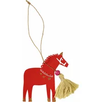 Christmas decoration wooden horse Rex London