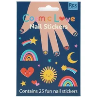 Cosmic love nail stickers for kids Rex London (x30)