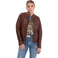 Women's retro leather jacket Rose Garden Silene