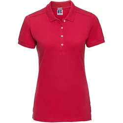 Women's Polo Shirt Russell Athletic Fitted Stretch