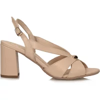 Damen Leder High Heel Sandalen Ryłko