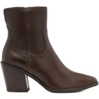 Leder Stiefeletten mit Absatz für Frauen Ryłko Kora