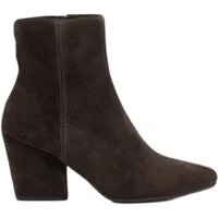 Women's suede heeled ankle boots Ryłko
