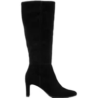 Damen Wildleder-Stiefel mit Absatz Ryłko Kora Wide-leg