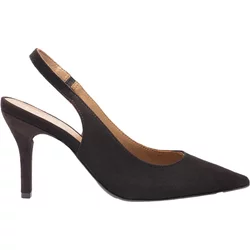 Women's Suede Heeled Shoes RyłKo Dolly Slingback