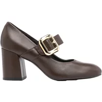 Leather Buckle Court Shoes Women Ryłko