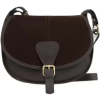 Leather and suede crossbody bag for women Ryłko