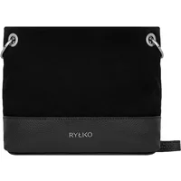 Classic Smooth Leather and Suede Handbag for Women Ryłko