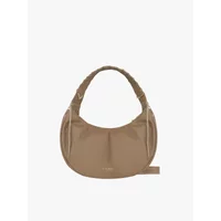 Leather Handbag with Gold Metal Details Women's Ryłko 120 cm
