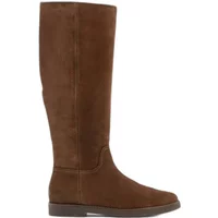 Flache Wildlederstiefel für Damen Ryłko Olena