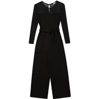 Langarm-Overall mit Bindegürtel und Mesh-Details Mädchen s.Oliver