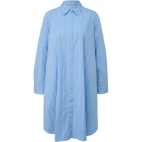 Gestreiftes Baumwollhemdkleid mit Rüschen, lässiger Schnitt Damen s.Oliver