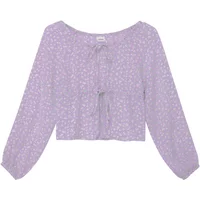 Weite Chiffonbluse mit Rundhalsausschnitt für Mädchen s.Oliver