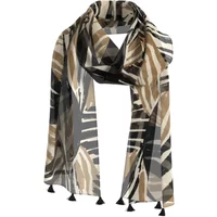 Eleganter Schal mit Allover-Print und Quasten für Frauen s.Oliver