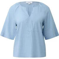 Structured Viscose Blend Blouse with Ruching and Smocking for Women s.Oliver