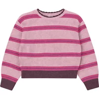 Gestreifter Strick-Pullover mit dekorativem Saum Loose Fit Mädchen s.Oliver