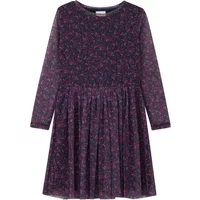 Kurzes, ausgestelltes Mesh-Kleid mit Allover-Print für Mädchen s.Oliver
