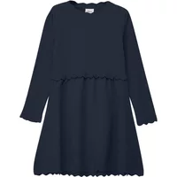 Kurzes Kleid mit Glitzerfaden und gewelltem Saum Mädchen s.Oliver