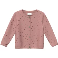 Strick-Cardigan Regular Fit mit Allover-Druck für Babys s.Oliver
