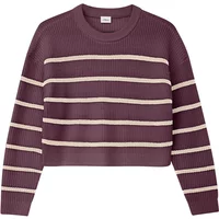 Kurzärmliger Strickpulli mit Rundhalsausschnitt, Boxy-Schnitt für Mädchen s.Oliver